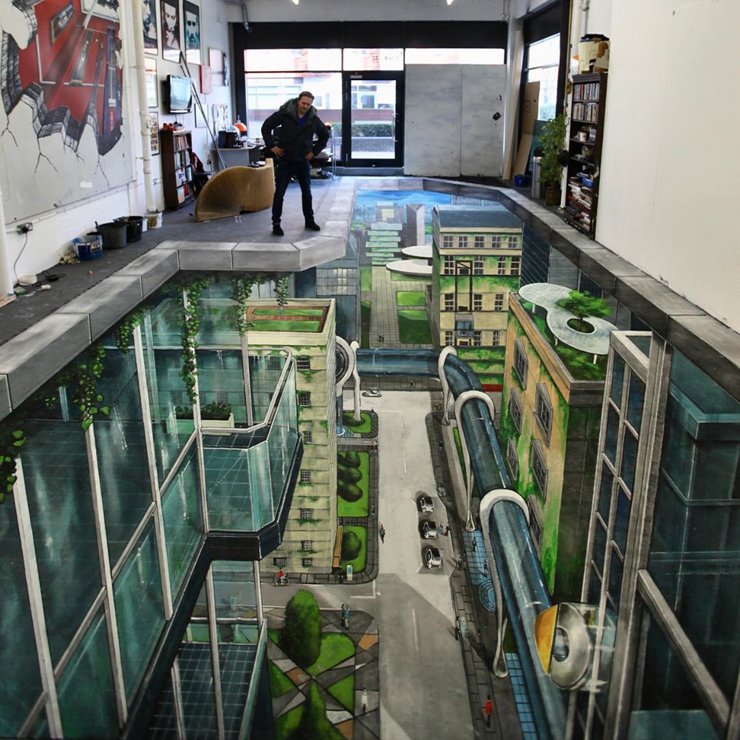 Joe＆Max极具视觉冲击力的街头3D艺术画作