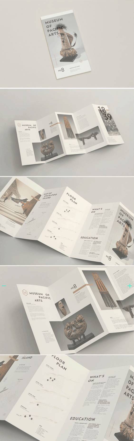 14种不同主题风格的折页设计欣赏