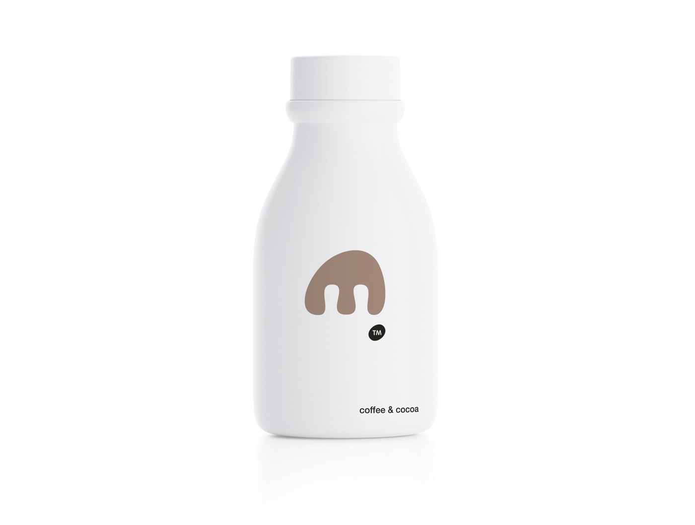 极简风格的MOO酸奶包装