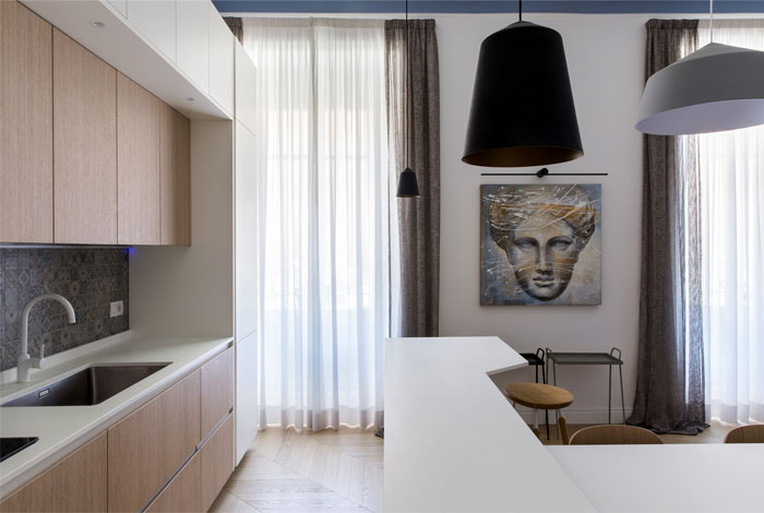 罗马浪漫蓝粉色公寓设计