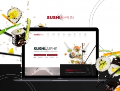 国外极简风格的美食餐厅网页设计