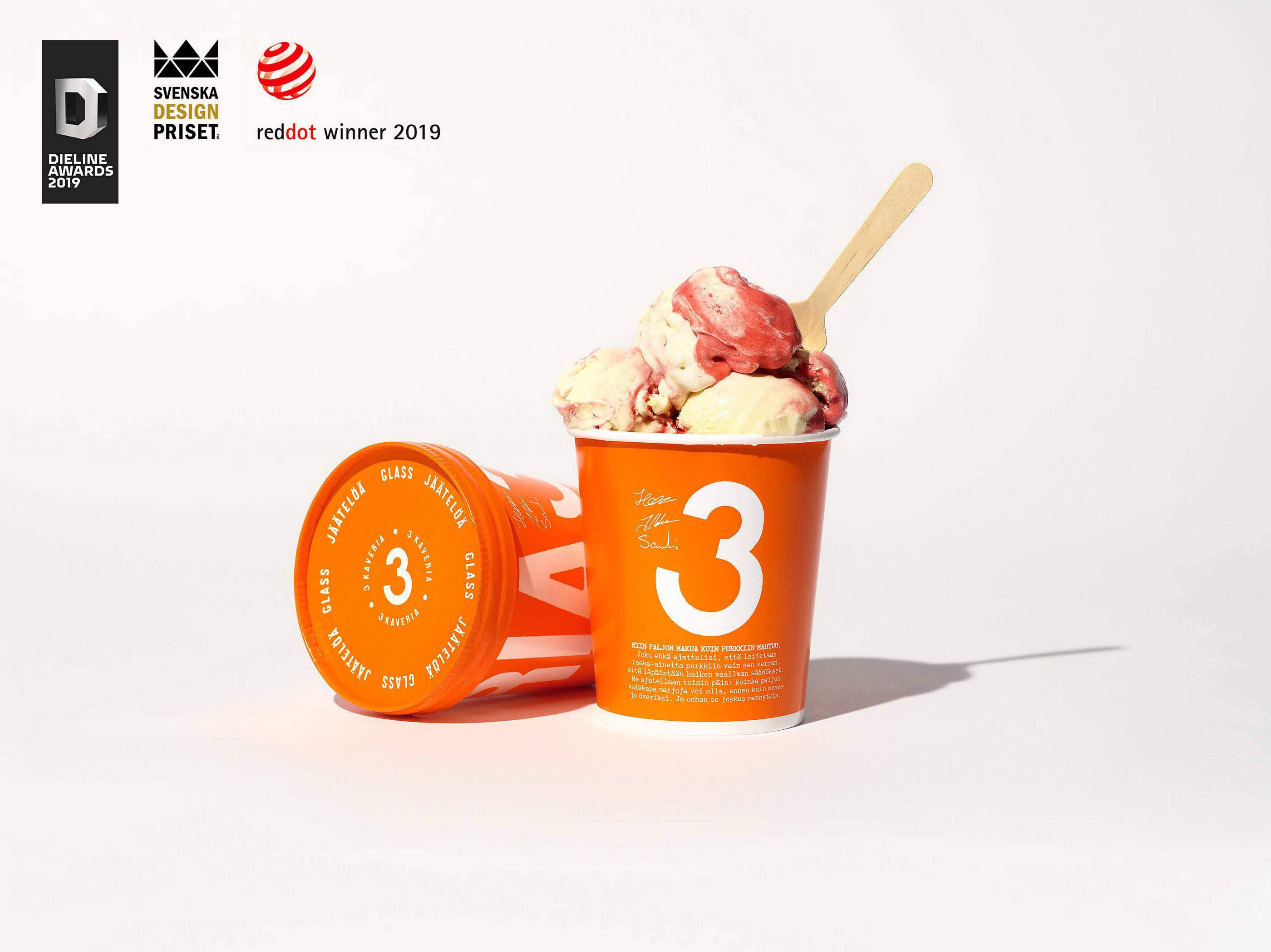 3 Kaverin冰淇淋品牌包装设计