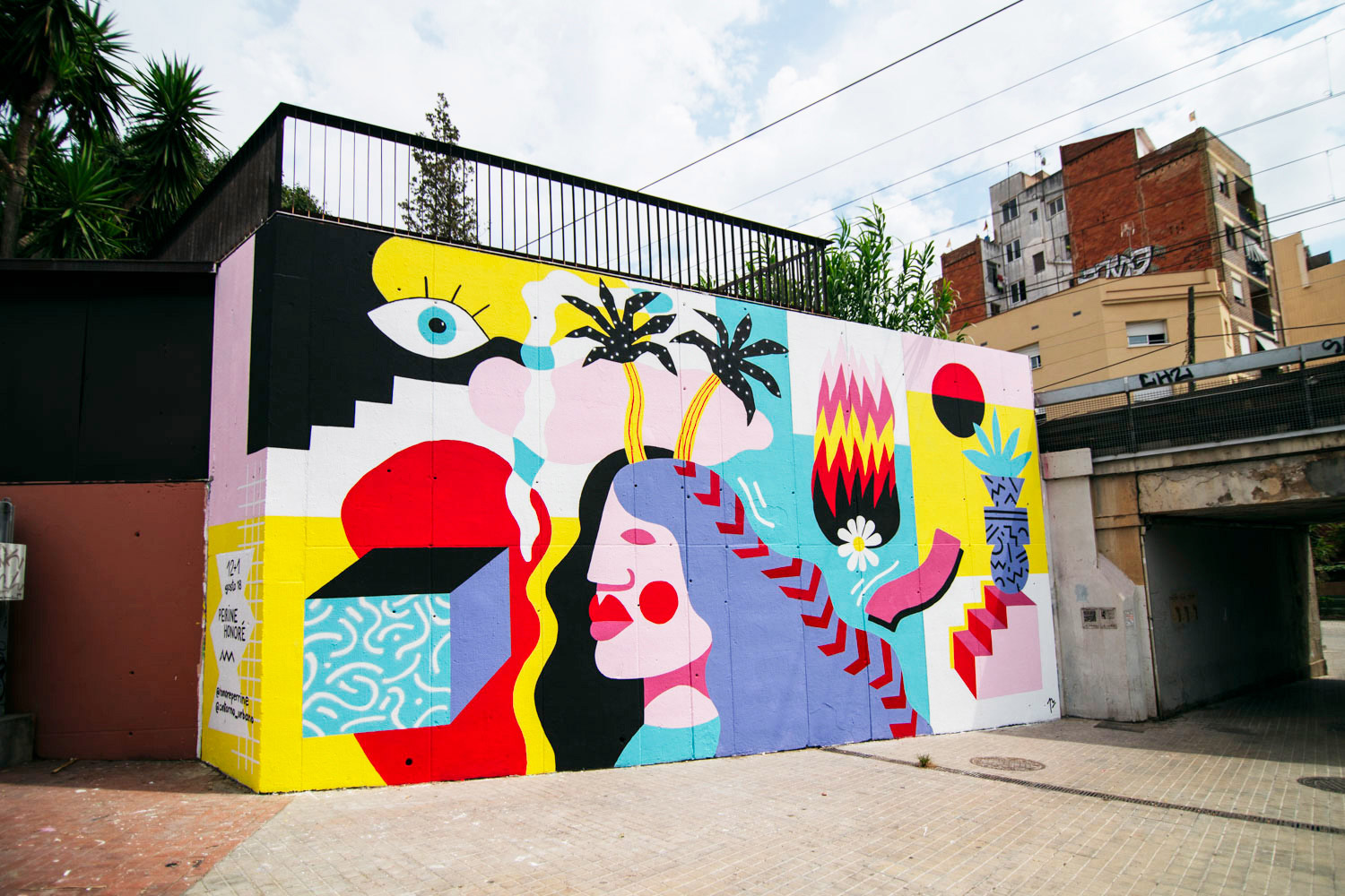 PerrineHonoré可爱又色彩丰富的街头艺术壁画