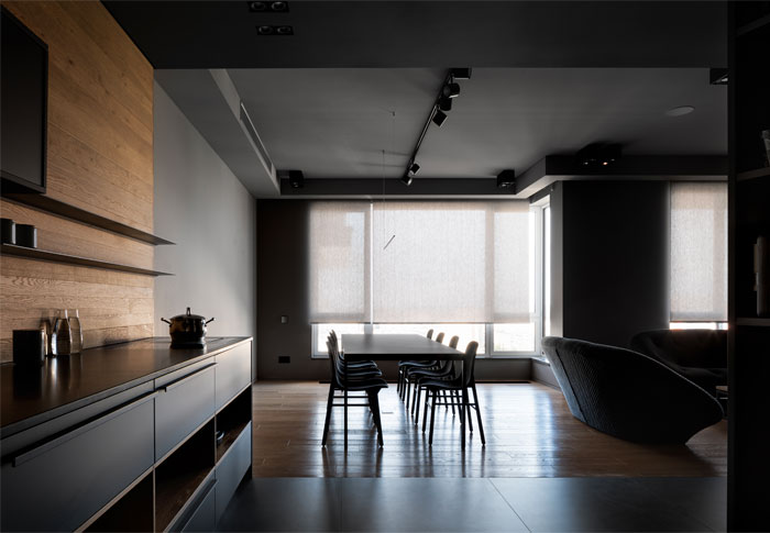 超具质感而简约的130平公寓设计