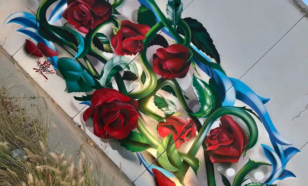 西班牙艺术家Ceser87用自己的名字创作的超写实街头涂鸦