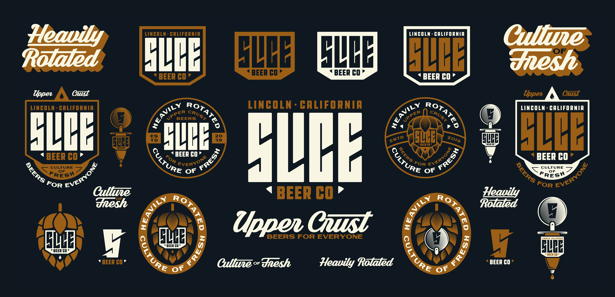 微型酿酒厂Slice Beer Co品牌形象设计