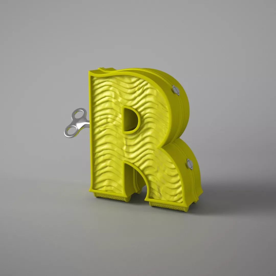26个字母形状的发条玩具 西班牙设计师Marc Urtasun字体作品