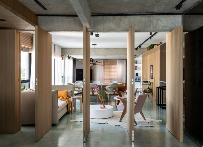 现代设计与复古艺术风格相结合 圣保罗130平精致公寓