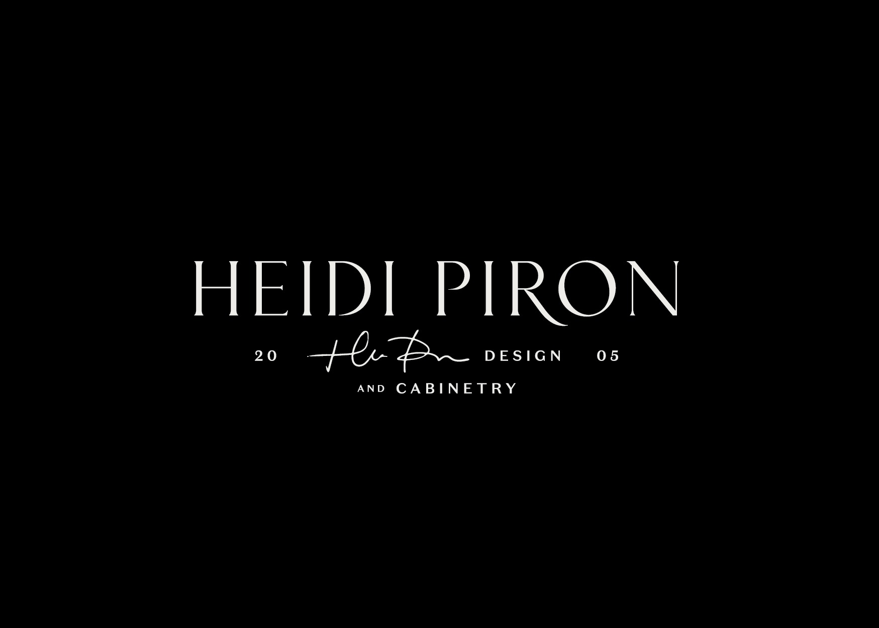 厨房设计和空间定制品牌Heidi Piron视觉形象设计