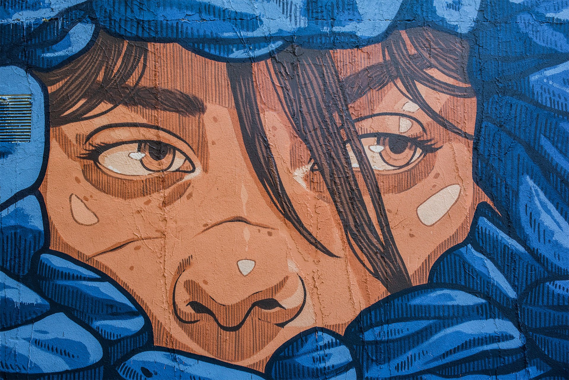 西班牙Lidia Cao户外大型壁画和街头艺术作品