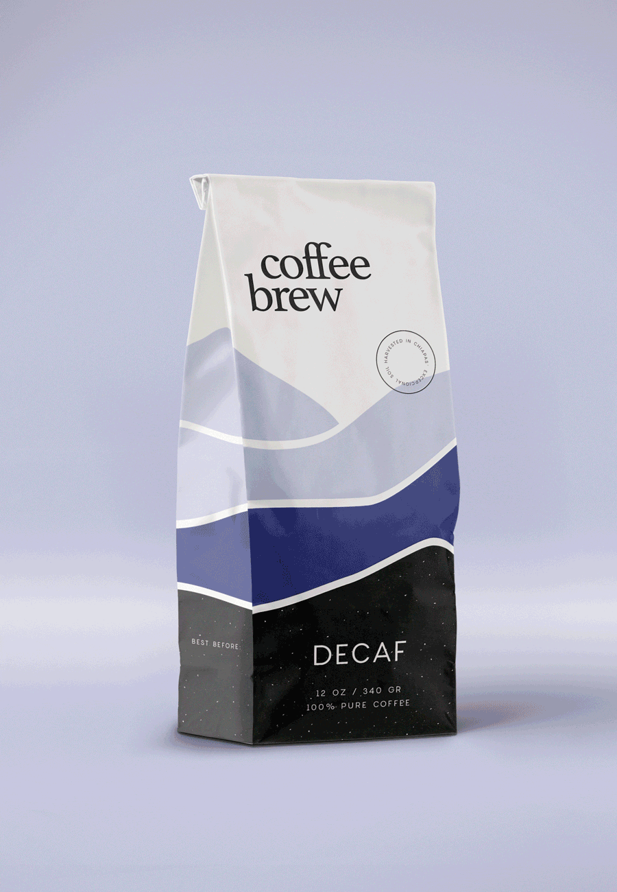Coffee Brew咖啡袋包装设计