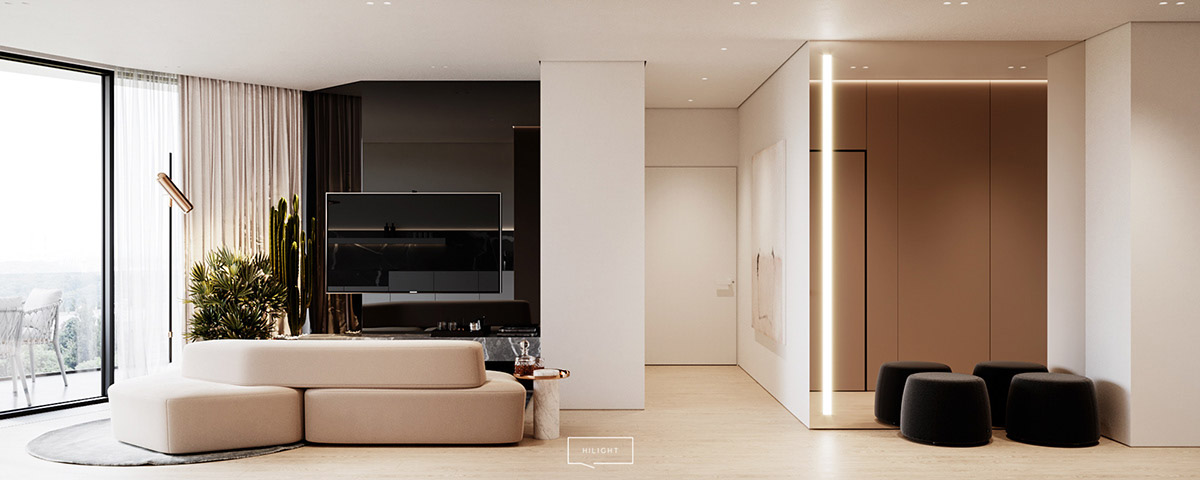 2个舒适优雅的现代公寓设计