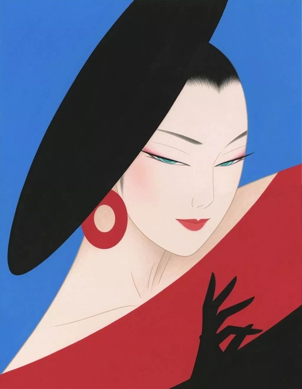 风情万种的东方女子：日本画家鹤田一郎作品欣赏