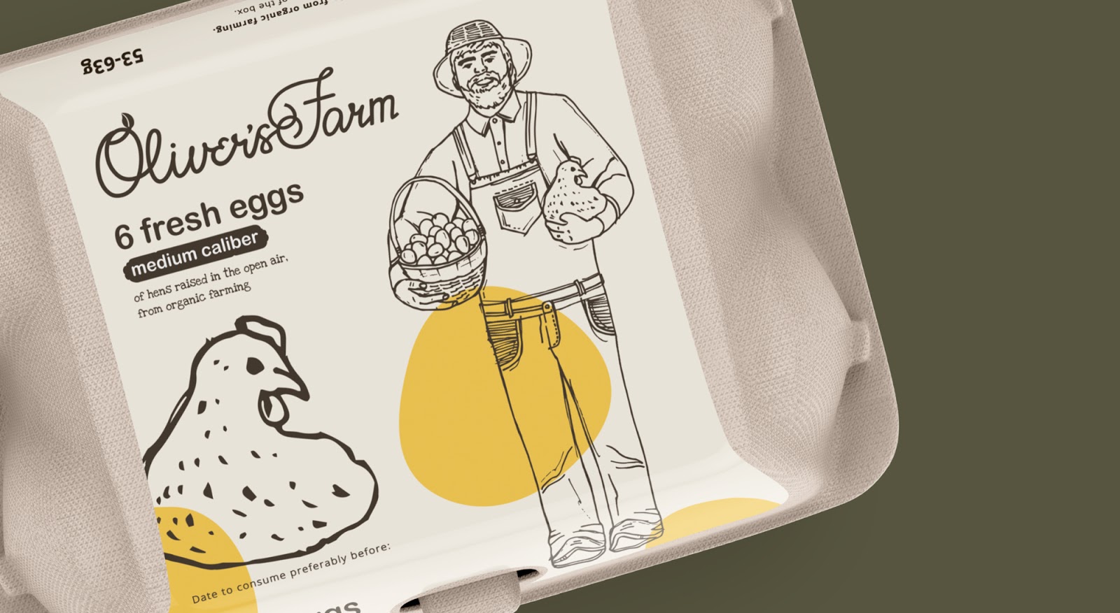Oliver's Farm鸡蛋包装盒设计