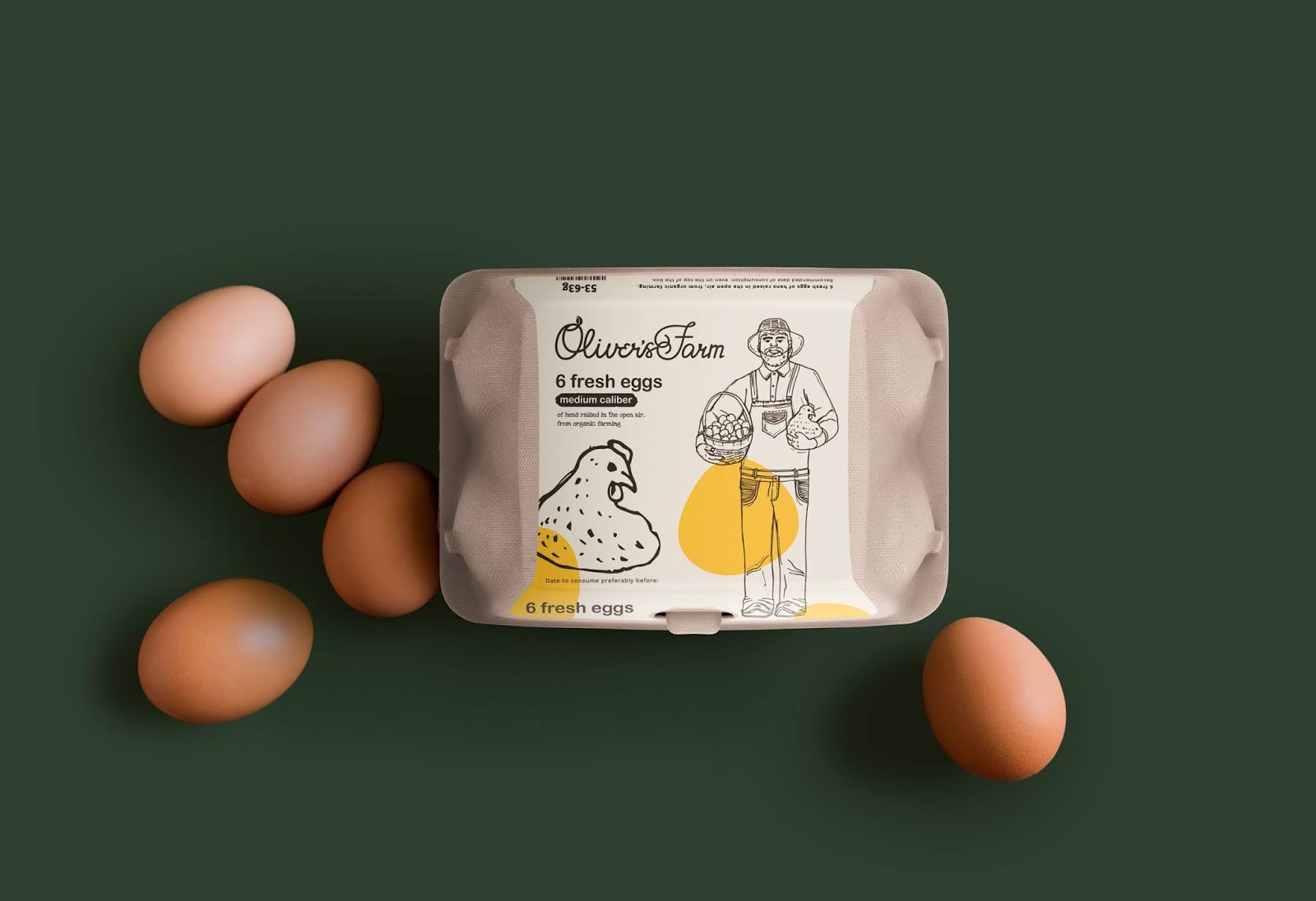 Oliver's Farm鸡蛋包装盒设计