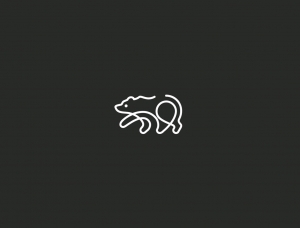 Martigny Matthieu单一线条创作的动物logo设计