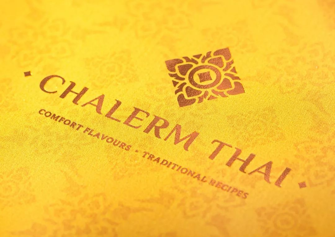 充满泰国风情 泰式餐厅Chalerm Thai品牌VI设计