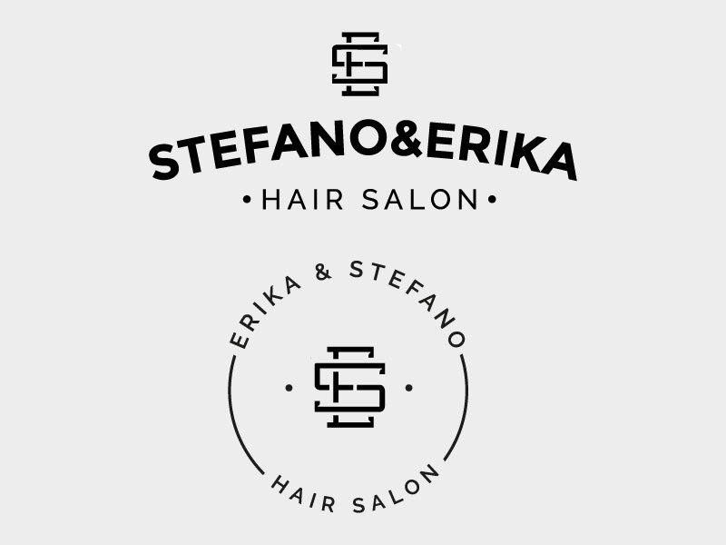 标志设计元素应用实例：理发店和美发沙龙
