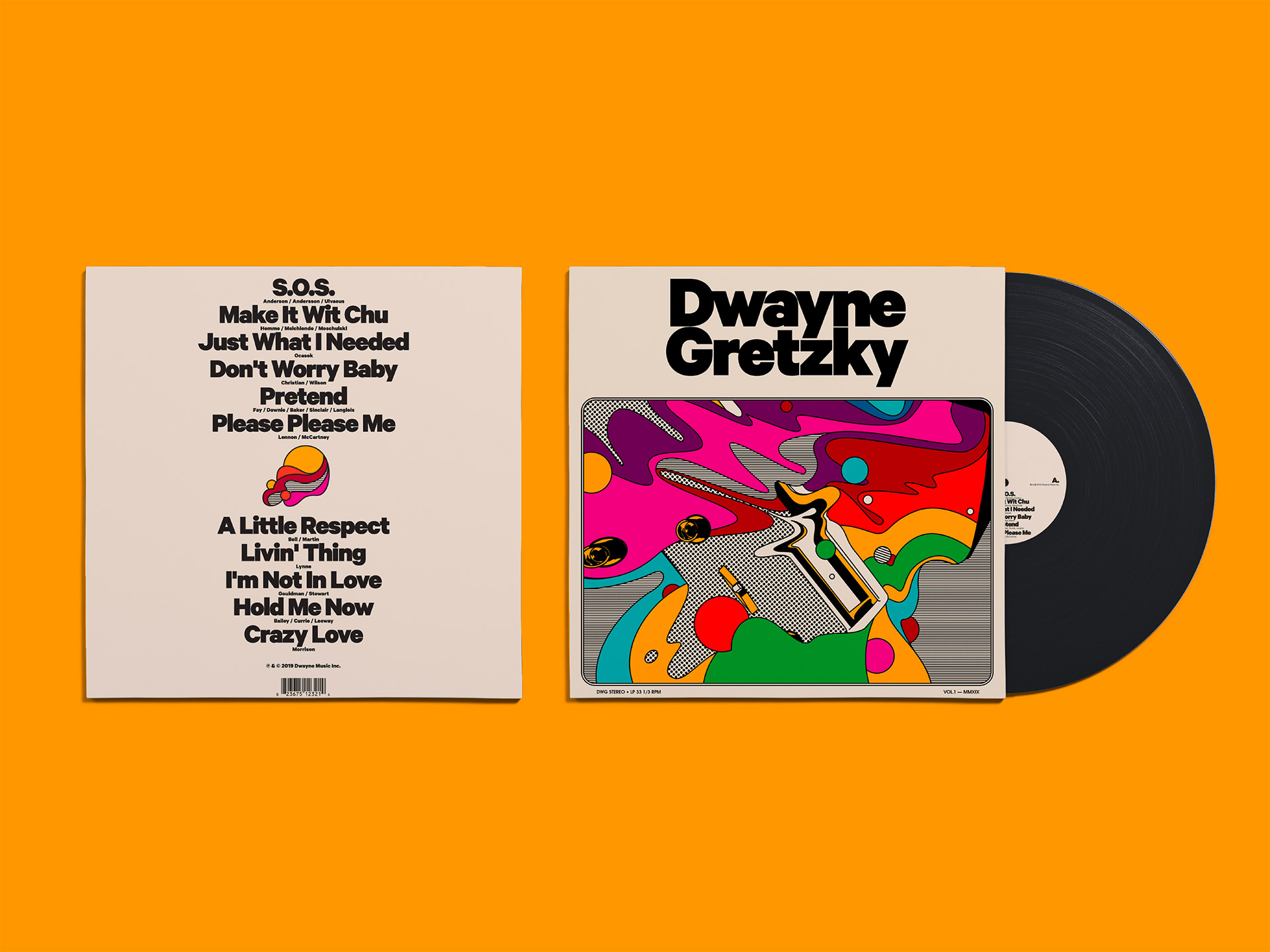 Simon Bent作品：多伦多乐队Dwayne Gretzky专辑封面设计
