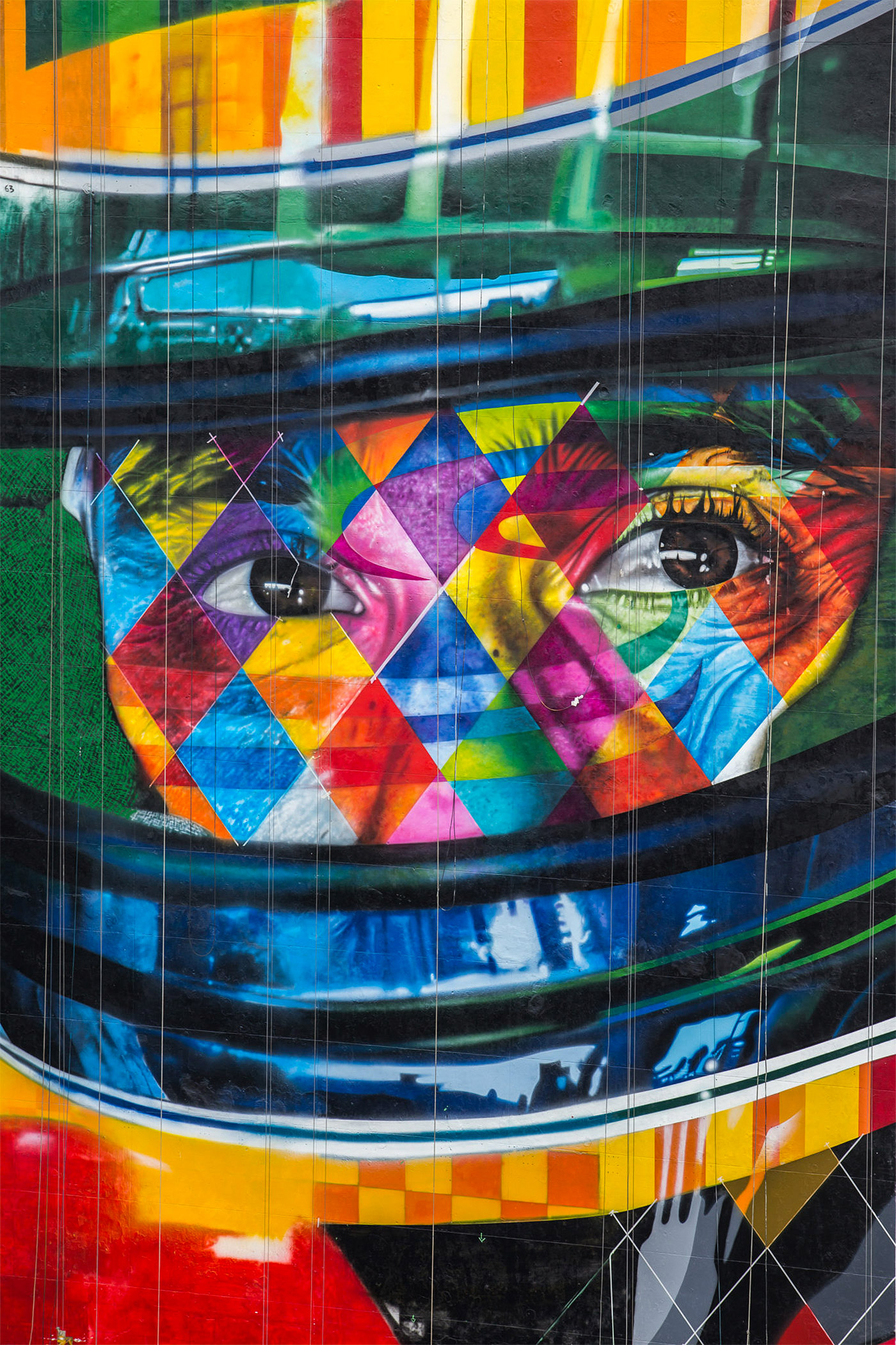 几何形状和鲜艳色彩完美结合，Eduardo Kobra街头壁画艺术