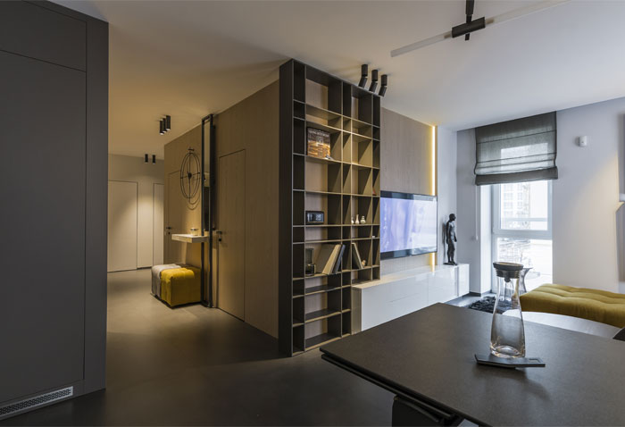 两套公寓合并，简约又质感的现代住宅设计