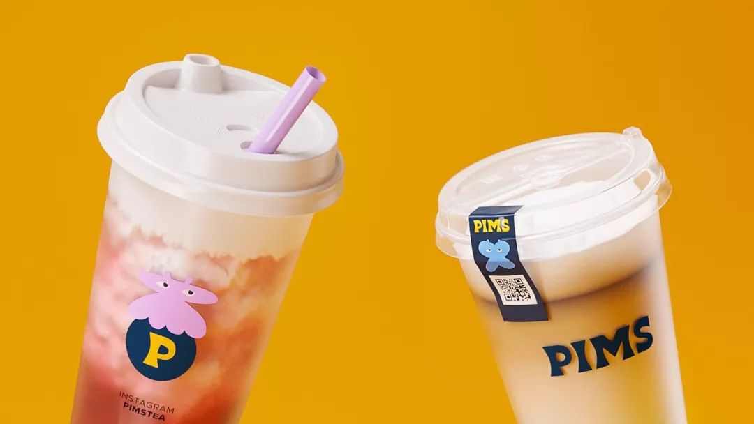 搞笑的吉祥物 性感的茶饮！PIMS饮料品牌设计