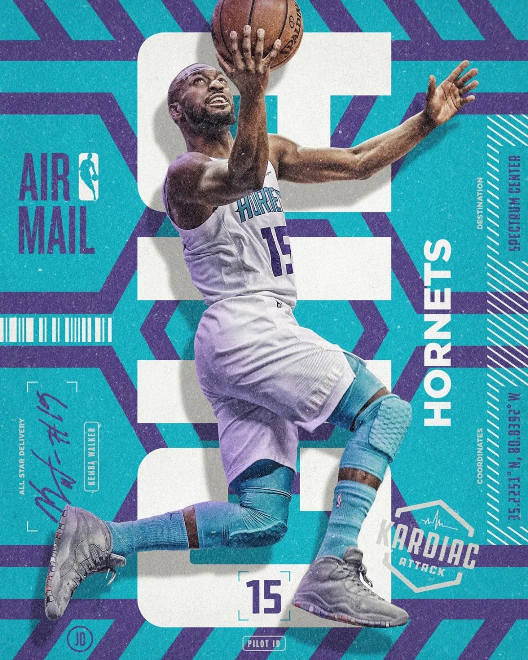 复古风的NBA巨星海报设计