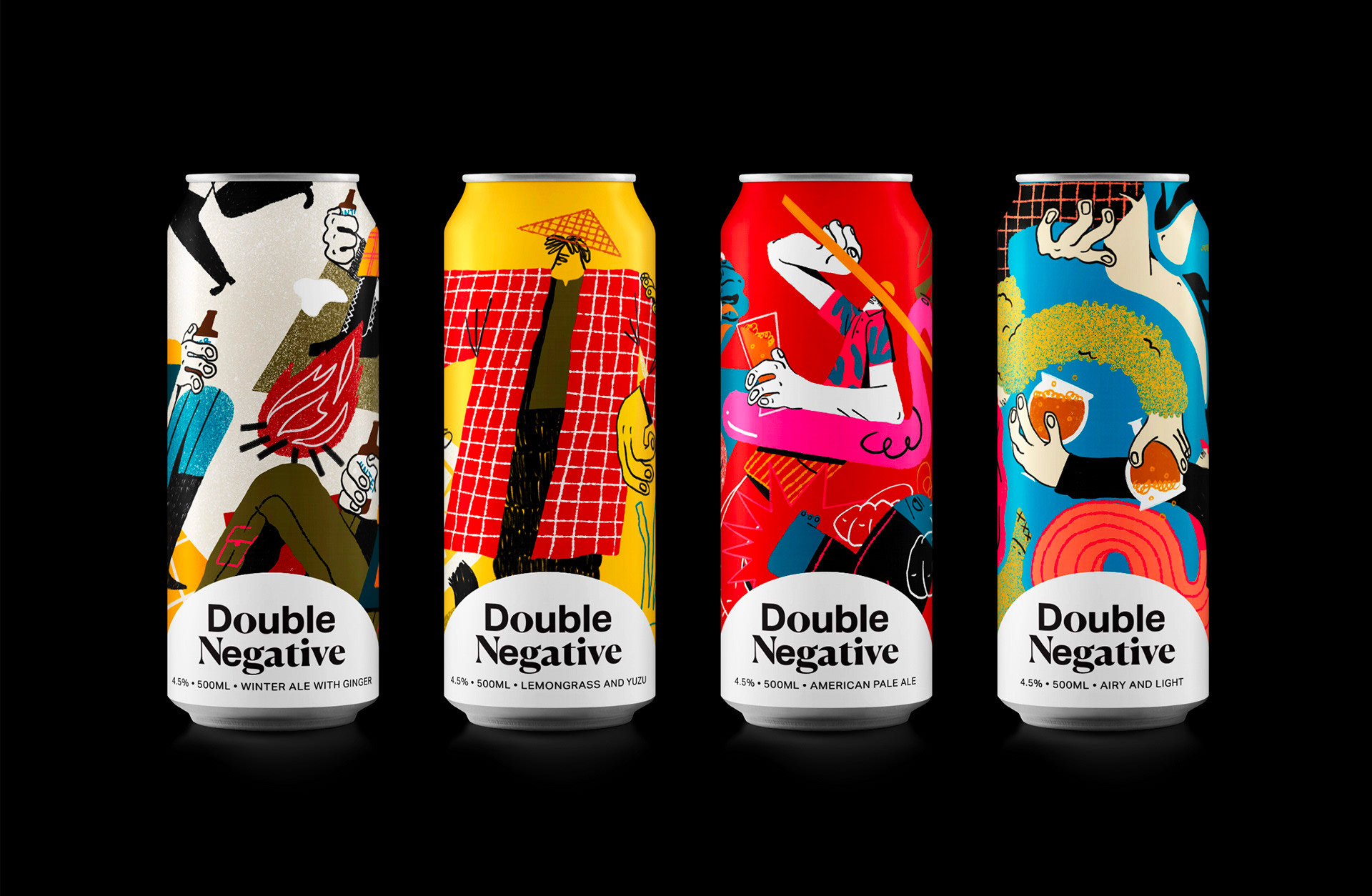 与众不同！Double Negative啤酒品牌视觉设计