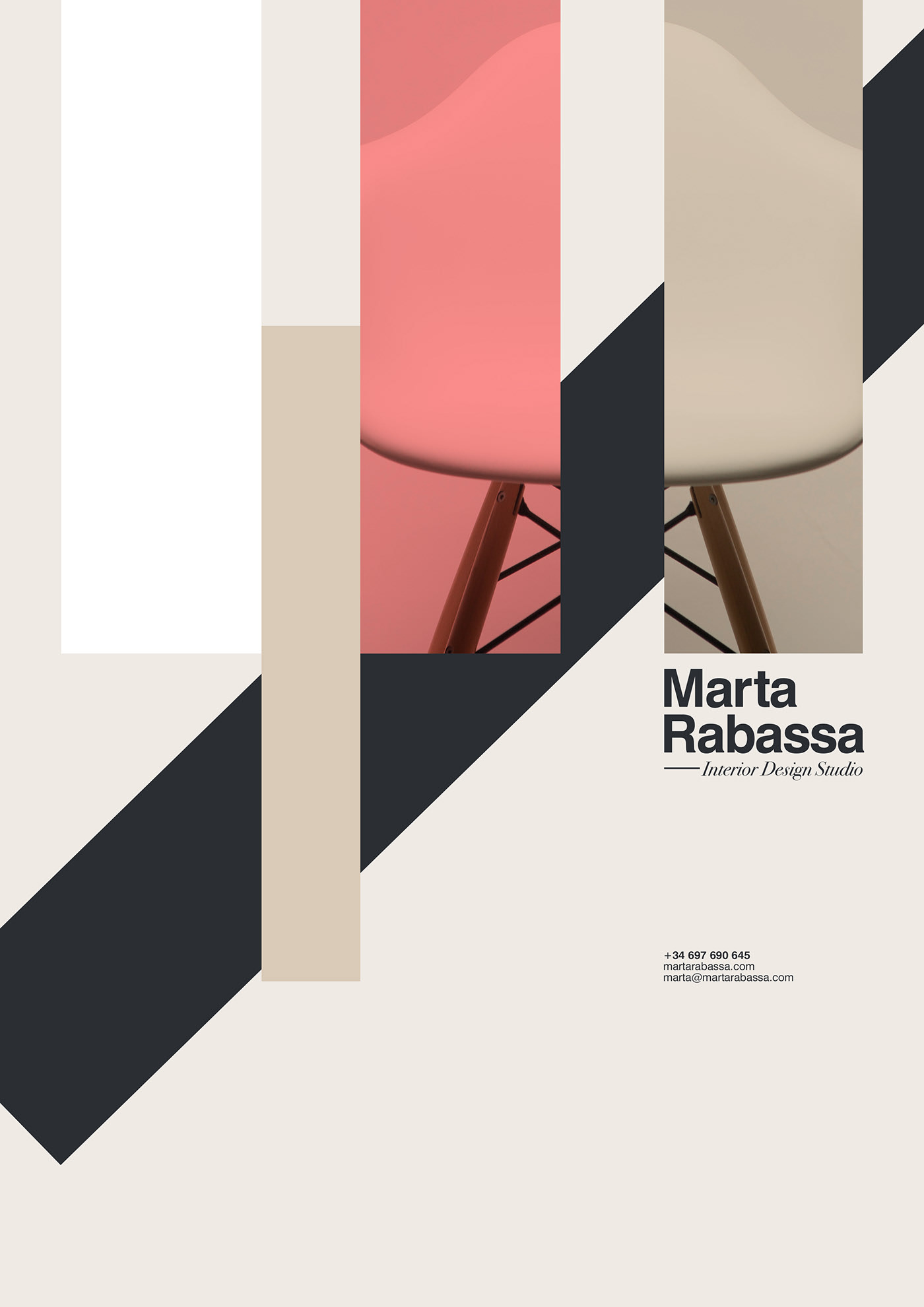 胜利拱门！室内设计工作室Marta Rabassa品牌形象设计