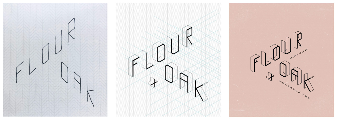 精致时尚！Flour＆Oak餐厅品牌形象设计