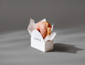 极简、黑白！新加坡Korio甜品店品牌形象设计