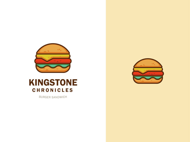 诱人美味！90款汉堡元素logo设计