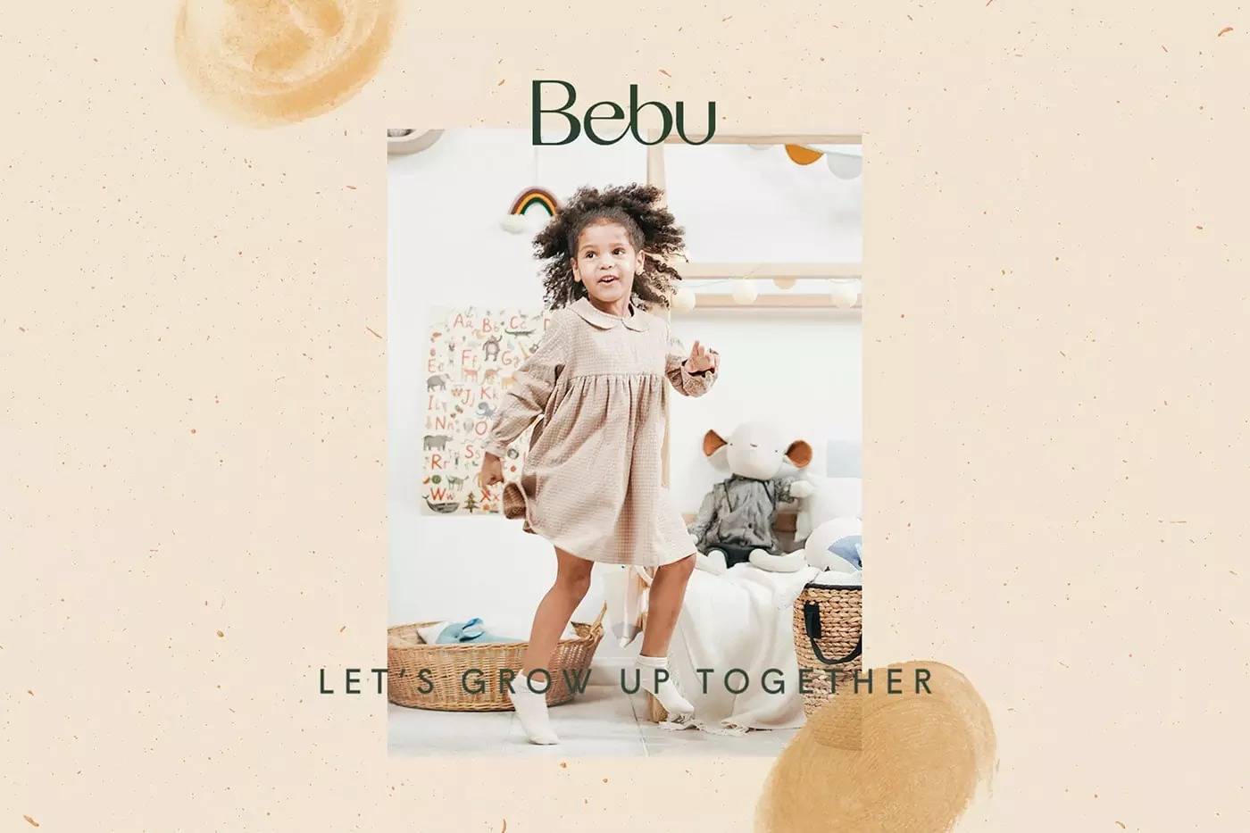 清新配色！婴儿服装品牌Bebu视觉形象设计