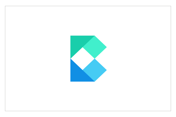 20款几何折纸风格logo设计
