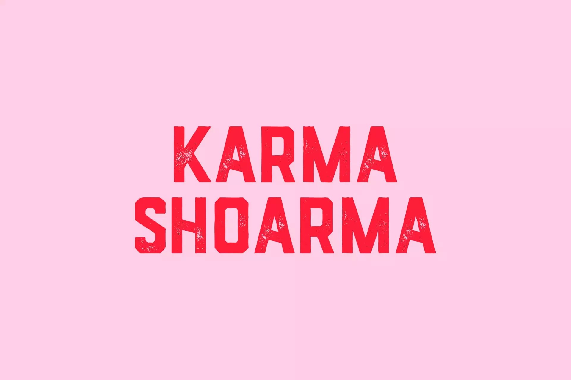 美味蔬菜饼！Karma Shoarma餐厅品牌设计