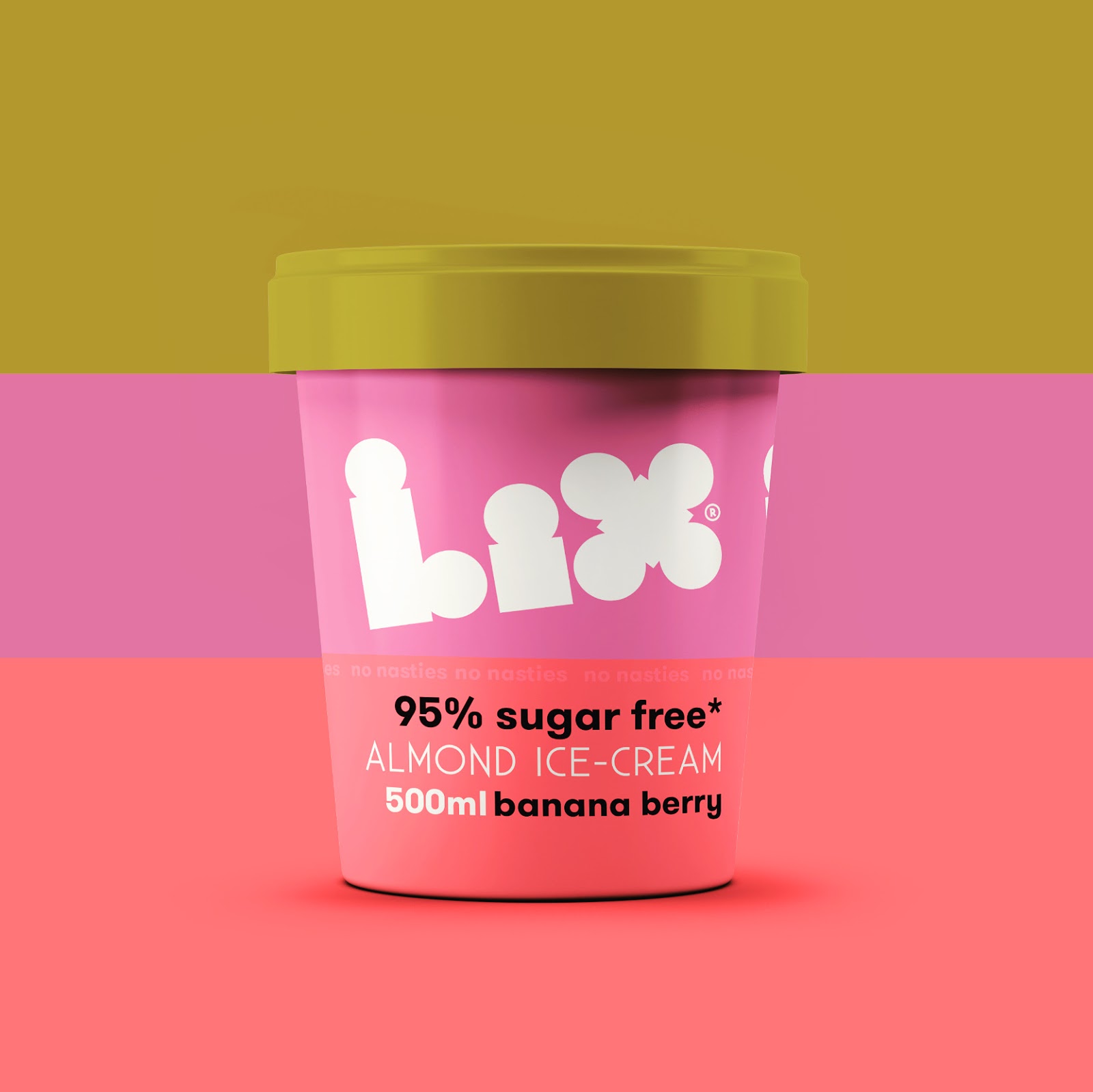 鲜艳的色彩！LIX无糖冰淇淋包装设计