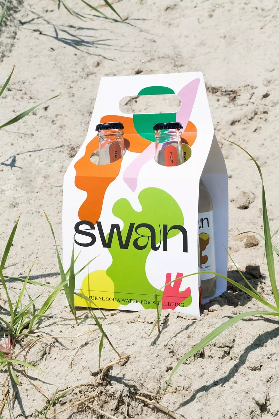 清新亮丽！Swan Soda苏打水包装设计