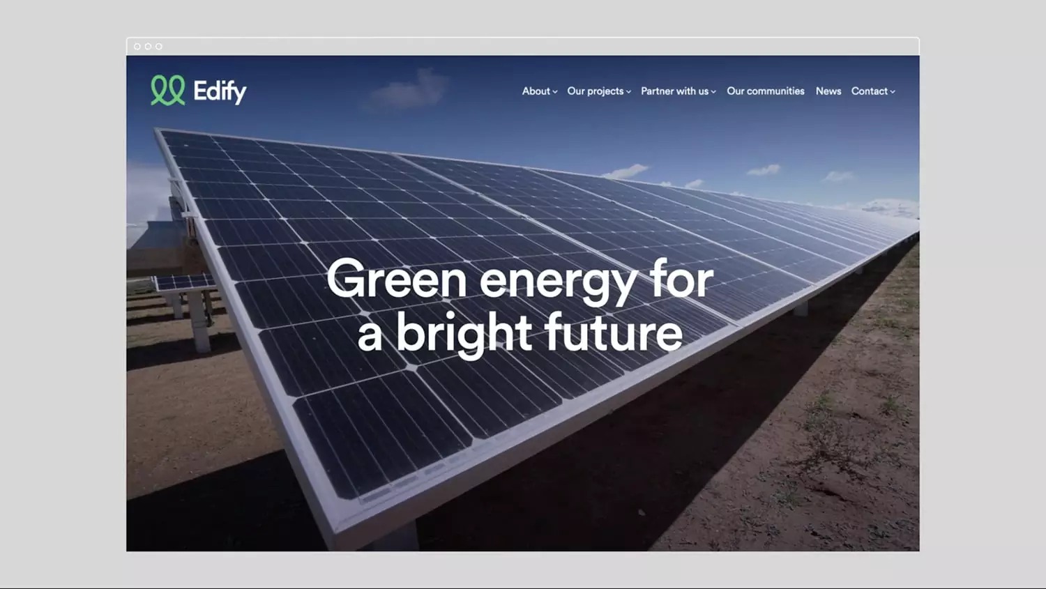 可再生能源提供商Edify Energy品牌形象设计