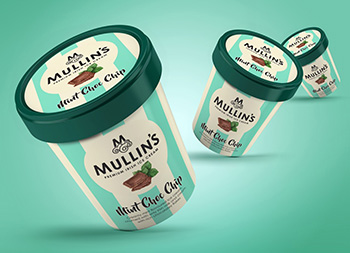 条纹的视觉冲击力！Mullin冰淇淋包装设计