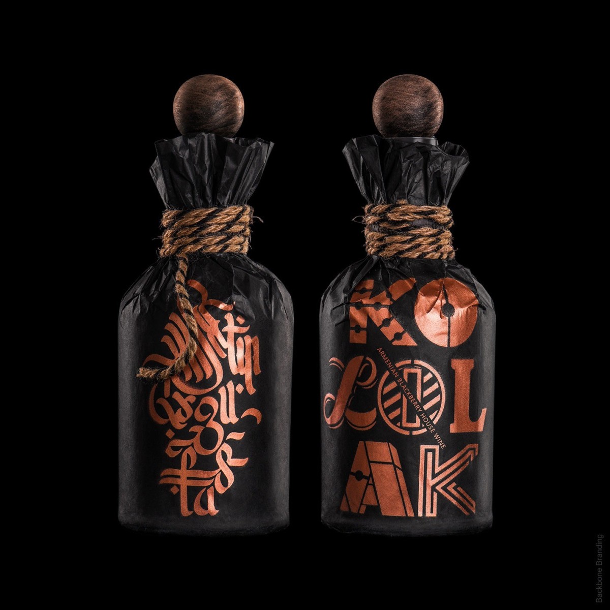 亚美尼亚民族风情的Kololak葡萄酒包装