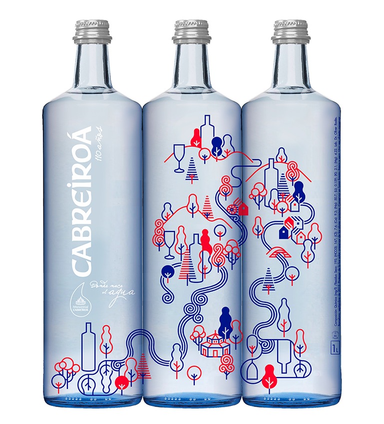 瓶装水品牌Cabreiroá 110周年限量版包装设计