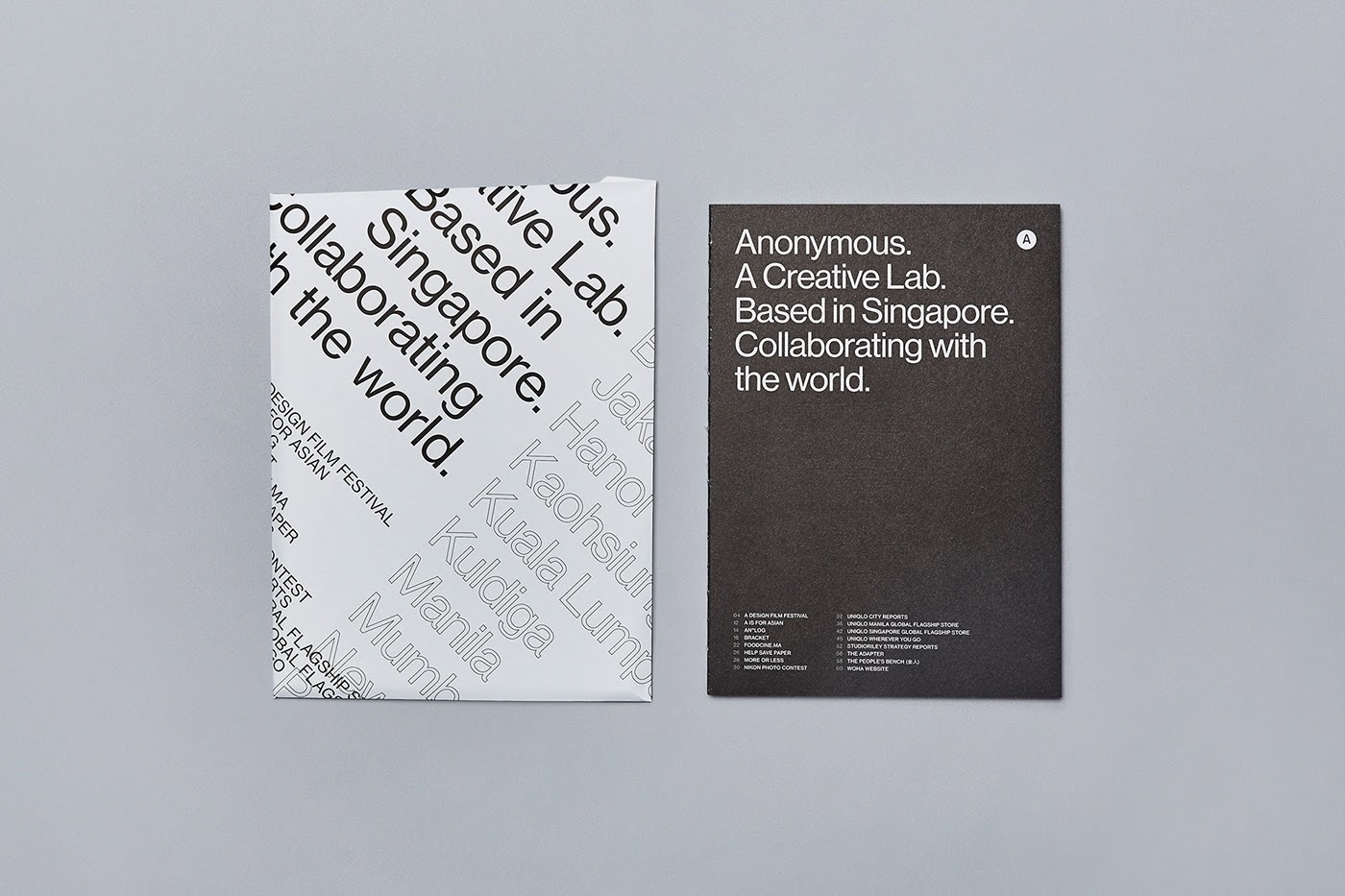 新加坡创意工作室Anonymous画册设计欣赏