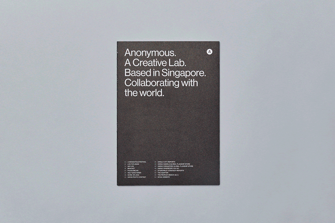 新加坡创意工作室Anonymous画册设计欣赏