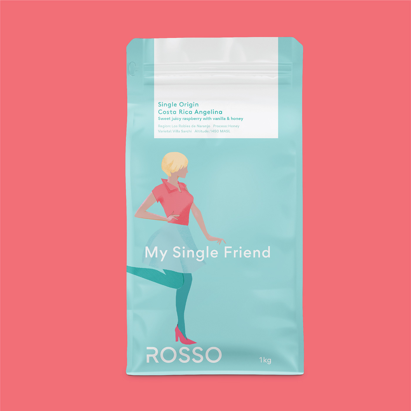 不同角色，不同咖啡，Rosso Coffee咖啡包装设计
