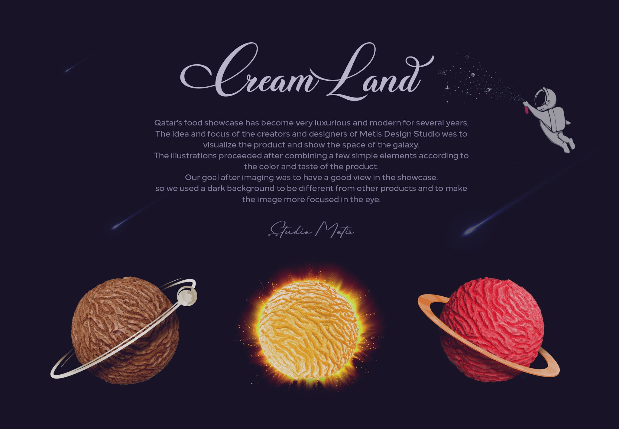 冰淇淋星球！Cream Land冰淇淋包装设计