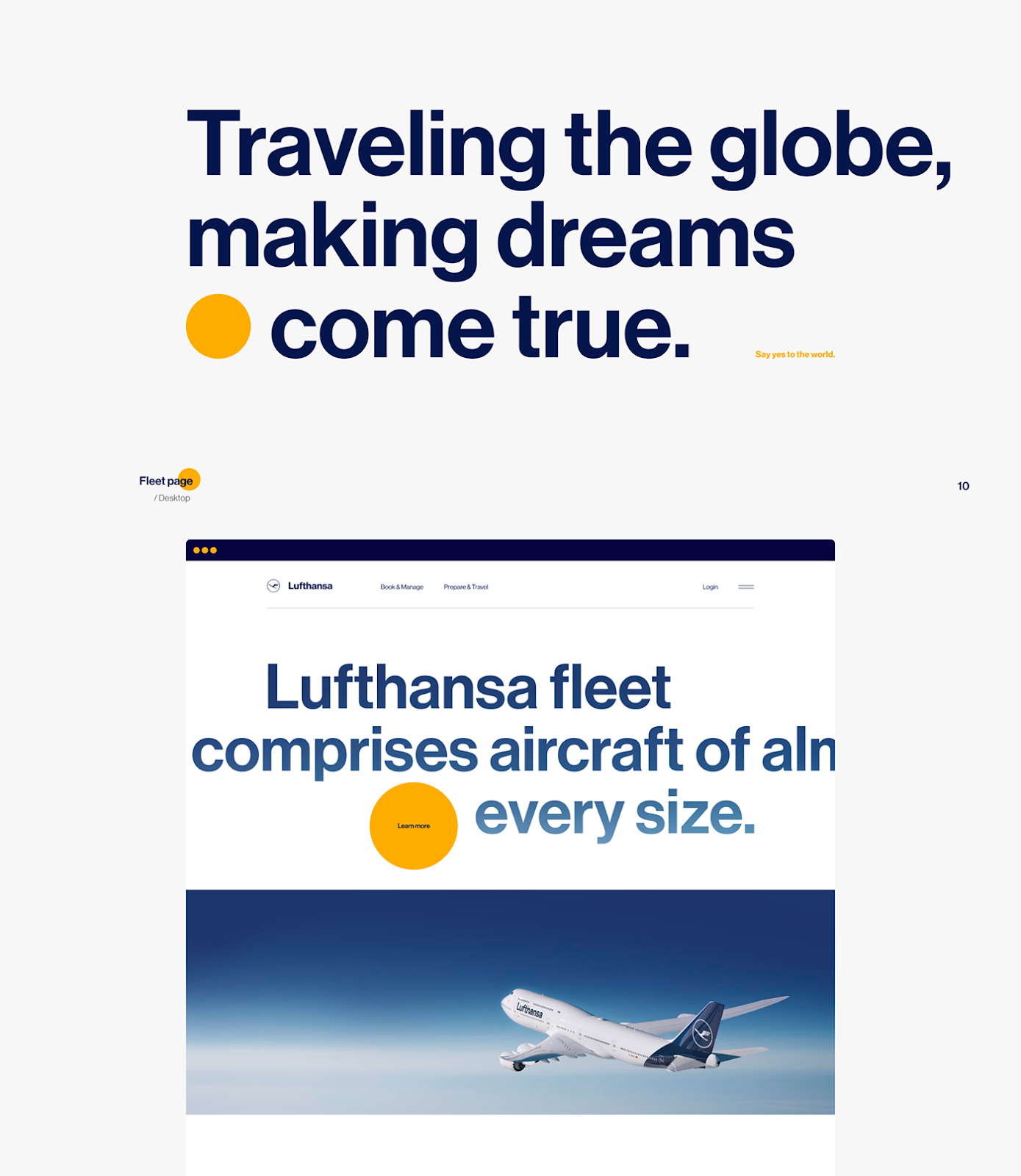 Lufthansa汉莎航空WEB网页概念设计欣赏