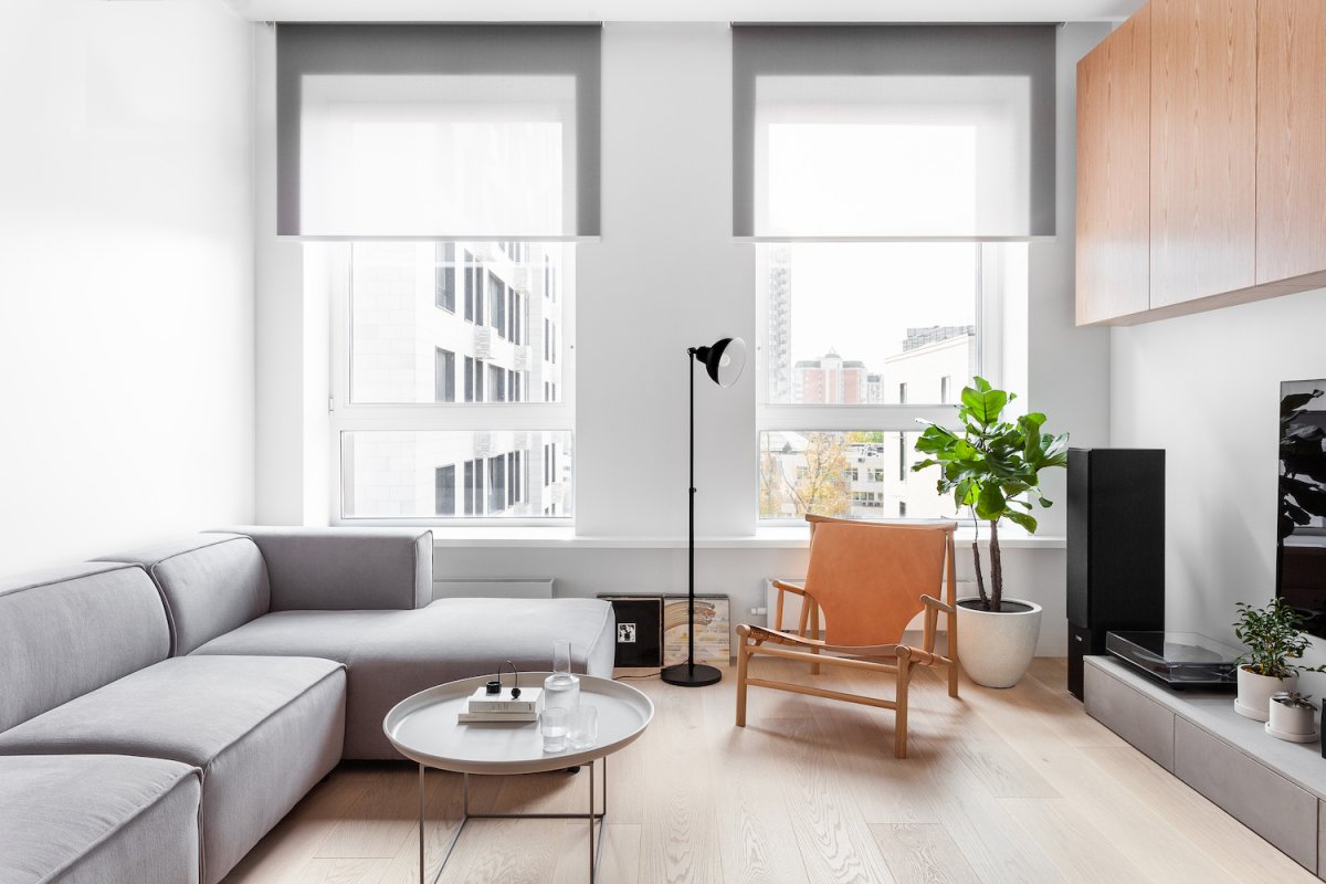 莫斯科62平白色极简风格公寓设计