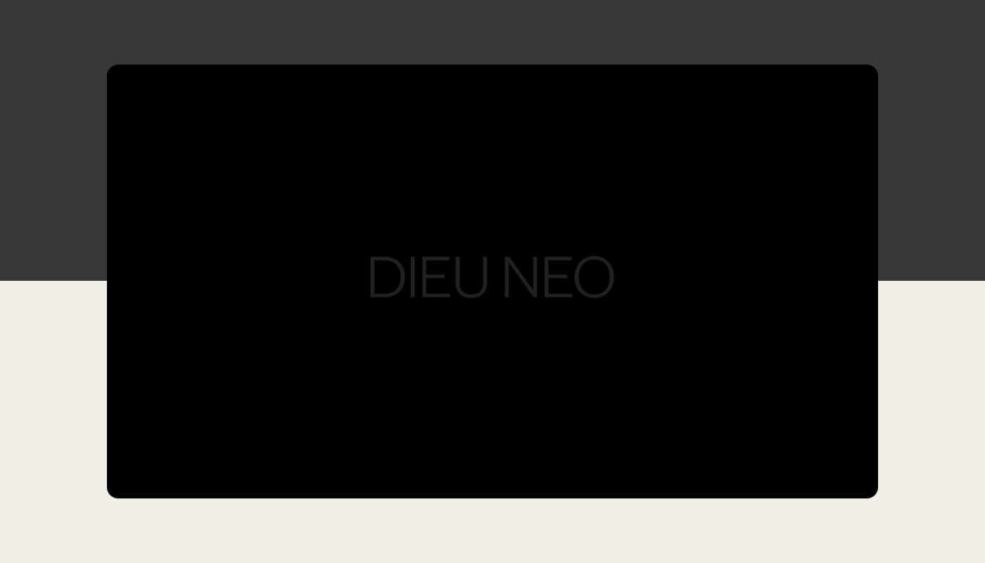 Dieu Neo艺术展览网页设计