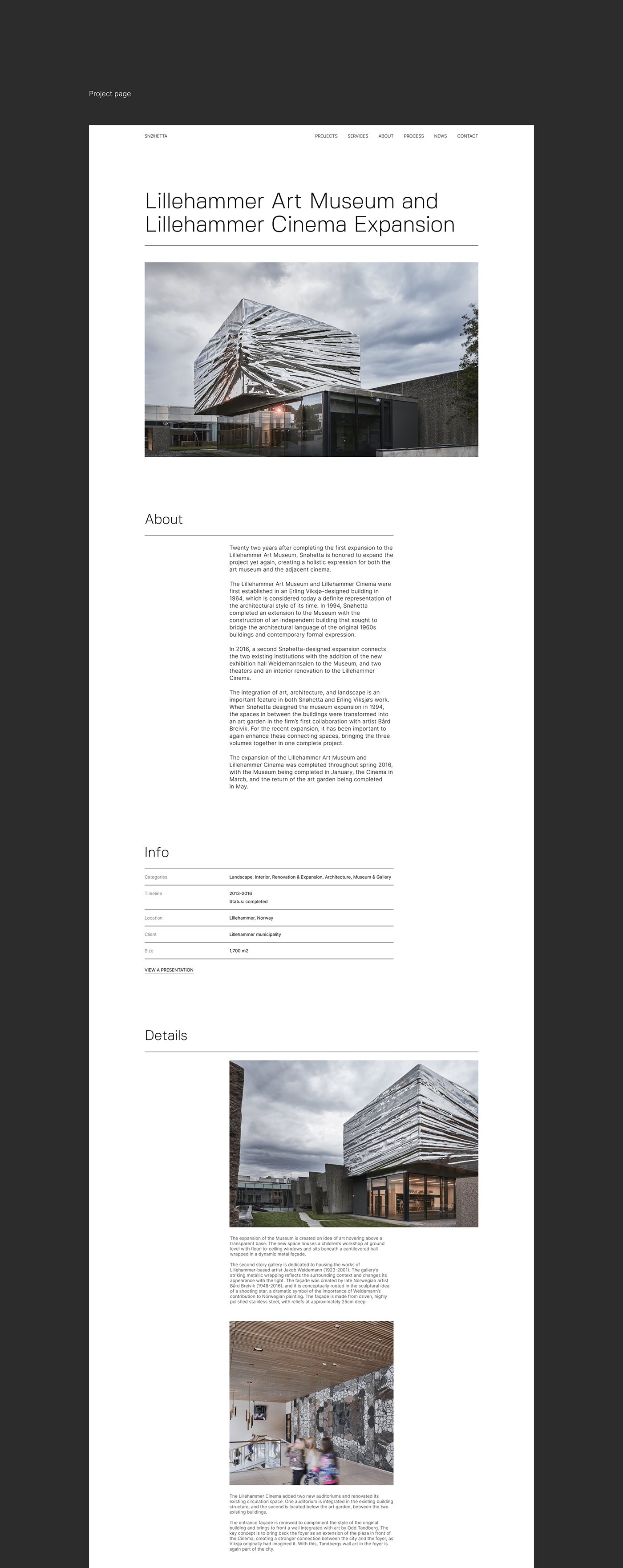 Snøhetta极简风格网站设计