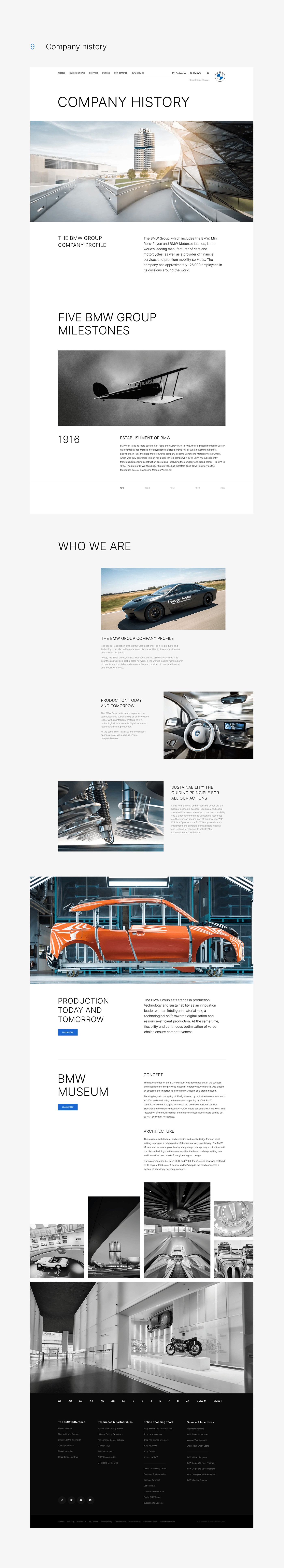 BMW美国网站概念设计